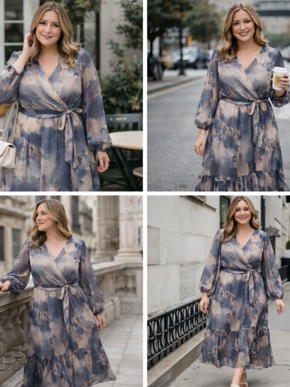 City Chic Maxi Rylie PRT Ethereal Rose Dress Plus Size XXS US 12